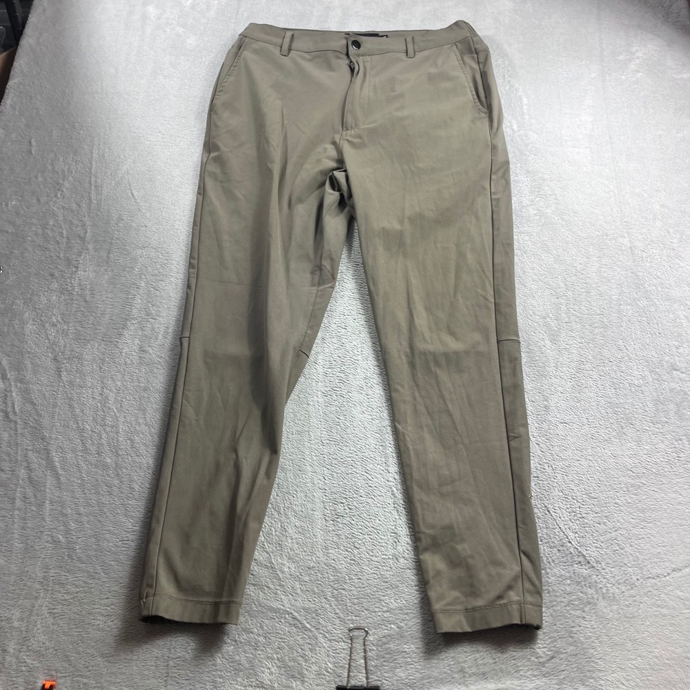 Cuts Mens AO Jogger Pants Olive Khaki Tapered Stretch Tech Trousers Size L